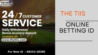 Online Betting Id | Online Cricket Id | The TIIS | 88253-38386 This running seri