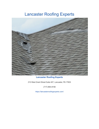 Lancaster Roofing Experts