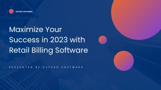 Maximize Your Success in 2023 with Retail Billing Software