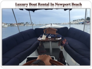 Luxury Boat Rental In Newport Beach