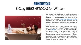 6 Cozy BIRKENSTOCKS for Winter - Read Now!