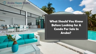 What Should You Know Before Looking for A Condo For Sale In Aruba
