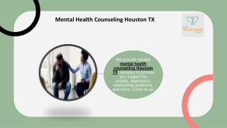 Mental Health Counseling Houston TX