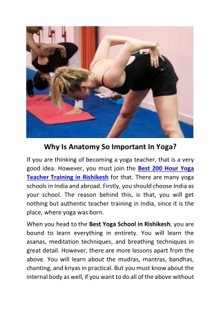 Best 200 Hour Yoga Teacher Training in Rishikesh