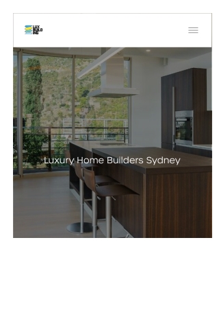 Luxury Home Builders Sydney
