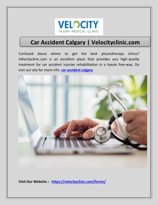 Car Accident Calgary | Velocityclinic.com