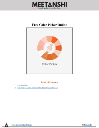 Free Color Picker Online