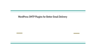 WordPress SMTP Free and Paid Plugins