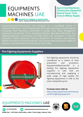 Fire Fighting Equipments Suppliers