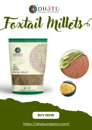 Foxtail Millets