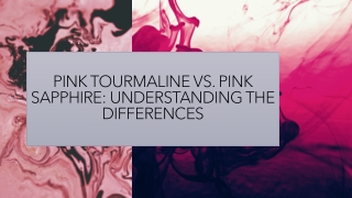 Pink Tourmaline vs. Pink Sapphire