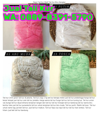 0889•8З9I•5ᜪ90 (WA) Tali Kur Biru Kuning Tali Kur Kain Flanel
