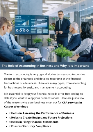 The Role of Accounting in Business and Why It is Important