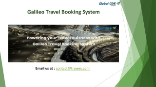 Galileo Travel Booking System