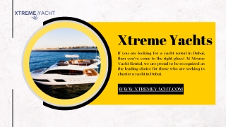 Yachts In Dubai | Xtremeyacht.com