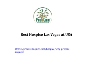 Best Hospice Las Vegas at USA