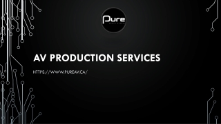 AV PRODUCTION SERVICES