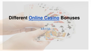 Different Online Casino Bonuses