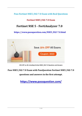 Fortinet NSE5_FAZ-7.0 Practice Test Questions