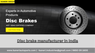 disc brake supplier in India