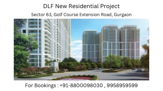 DLF Sector 63 New Residential 4 Bhk Size, DLF Sector 63 New Residential RERA no.