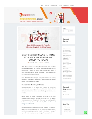 Best SEO Company In Pune For Kickstarting Link Building Today