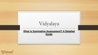 What is Summative Assessment