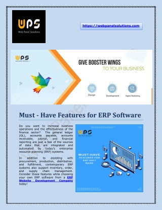 Professional ERP and UI Website Designing & Development Company