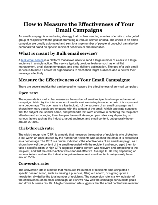 How to Measure the Effectiveness of Your Email Campaigns.docx