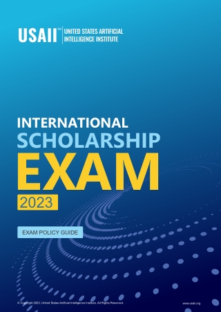 INTERNATIONAL SCHOLARSHIP EXAM POLICY 2023