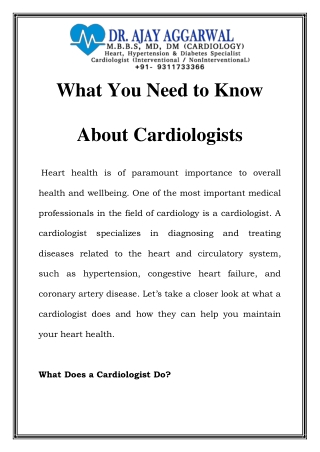 Best Cardiologist in Delhi Call-9311733366