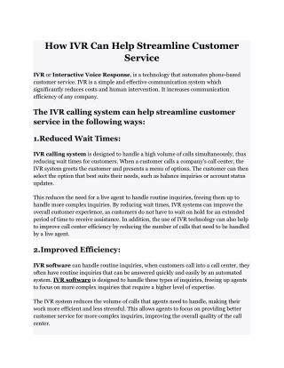 How IVR Can Help Streamline Customer Service.docx