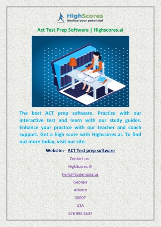 Act Test Prep Software | Highscores.ai