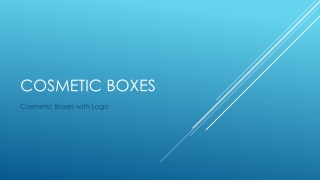 Cosmetic Boxes