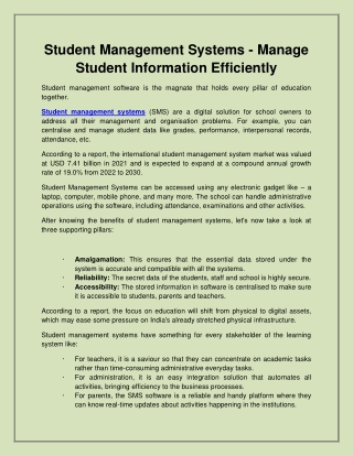 Student Management Systems - Manage Student Information Efficiently