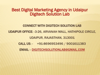 Best Digital Marketing Agency in Udaipur