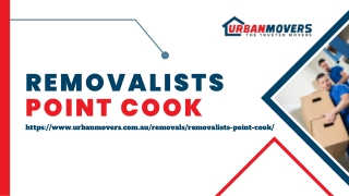 Removalists Point Cook | Urban Movers - Best Moving Company in Melbourne