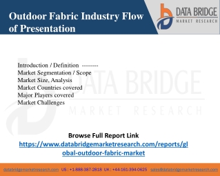 Outdoor Fabric Industry