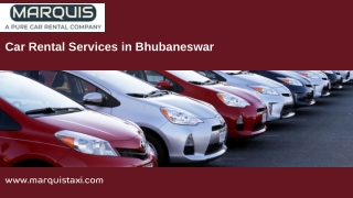 Car Rental Services in Bhubaneswar