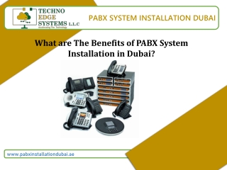 What are The Benefits of PABX System Installation in Dubai?