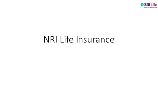 NRI Life Insurance