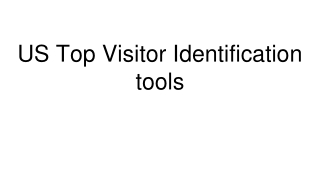 US Top Visitor Identification tools