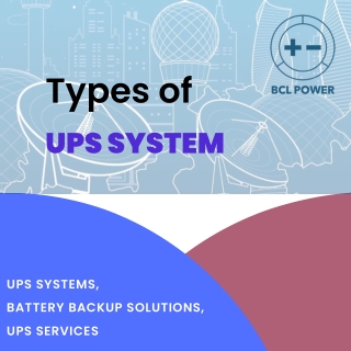 Types of UPS System