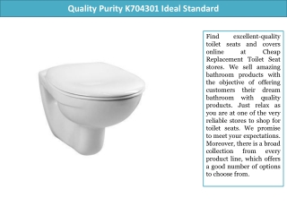 Quality Purity K704301 Ideal Standard
