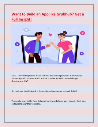 Want to Build an App like Grubhub Get a Full Insight.docx