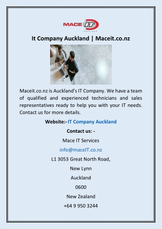 It Company Auckland | Maceit.co.nz