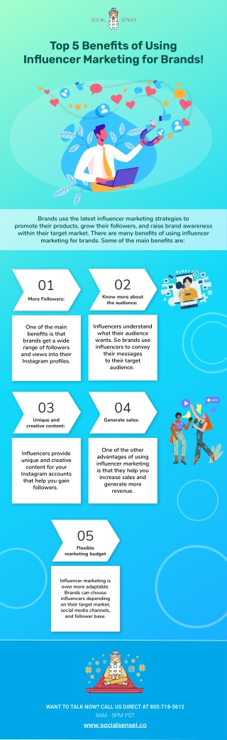 Top 5 Benefits of Using Influencer Marketing for Brands!