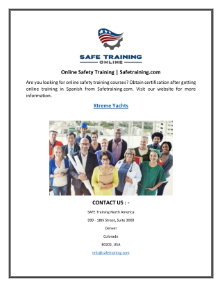 Online Safety Training  Safetraining.com