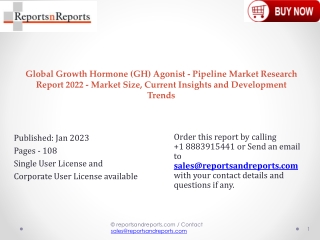 Growth Hormone (GH) Agonist - Pipeline Market Demand