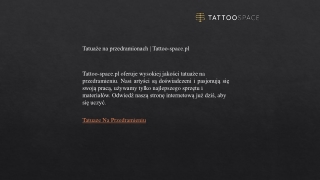 Tatuaże na przedramionach  Tattoo-space.pl